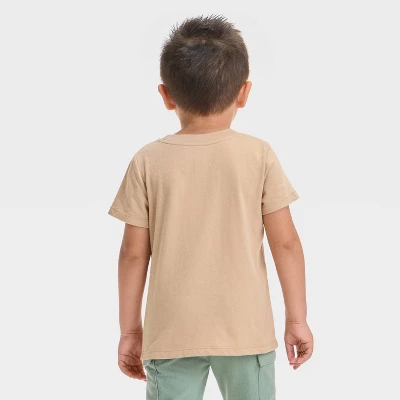 Toddler Boys' Short Sleeve Knit Solid T-Shirt - Cat & Jack™ 3 Toddler Boys' Short Sleeve Knit Solid T-Shirt - Cat & Jack™