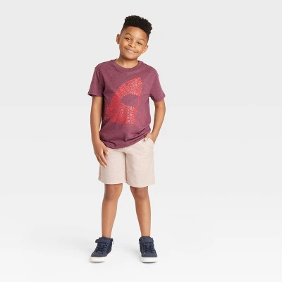Boys' Flat Front 'Above The Knee' Chambray Shorts - Cat & Jack™ 4 Boys' Flat Front 'Above The Knee' Chambray Shorts - Cat & Jack™ - Image 2