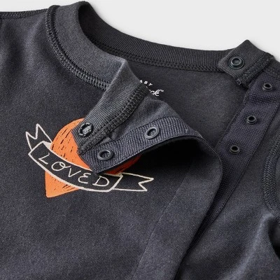 Baby Adaptive Side Snap Long Sleeve T-Shirt - Cat & Jack™ Black 4 Baby Adaptive Side Snap Long Sleeve T-Shirt - Cat & Jack™ Black - Image 2