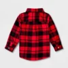 Toddler Boys' Adaptive Long Sleeve Button-Down Flannel Shirt - Cat & Jack™ Red 1 Toddler Boys' Adaptive Long Sleeve Button-Down Flannel Shirt - Cat & Jack™ Red -Kid Clothing GUEST cc0447c5 b5a9 463a 80e4 388961b11848