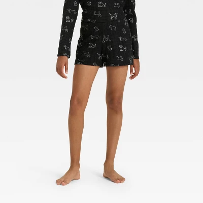 Girls' Long Sleeve Waffle Knit Pajama Set - Cat & Jack™ 5 Girls' Long Sleeve Waffle Knit Pajama Set - Cat & Jack™ - Image 3