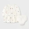 Baby Girls' Floral Embroidered Dress & Bottom Set - Cat & Jack™ Cream -Kid Clothing GUEST cf294a9e 90a7 4abe bbc4 7d52d776157f