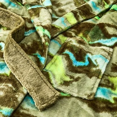 Boys' Marble Printed Robe - Cat & Jack™ Green 4 Boys' Marble Printed Robe - Cat & Jack™ Green - Image 2