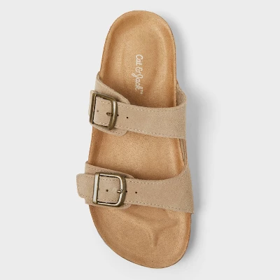Kids Drew Footbed Sandals - Cat & Jack™ Taupe 4 Kids Drew Footbed Sandals - Cat & Jack™ Taupe - Image 2