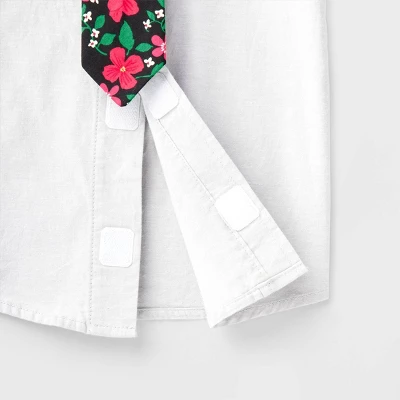 Toddler Boys' Adaptive Holiday Dress Set - Cat & Jack™ Gray/Red 4 Toddler Boys' Adaptive Holiday Dress Set - Cat & Jack™ Gray/Red - Image 2