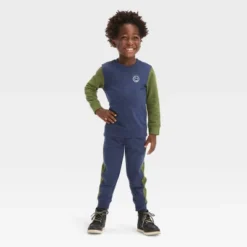 Toddler Boys' Long Sleeve Fleece Crewneck And Jogger Pants Set - Cat & Jack™ Navy Blue 6 Toddler Boys' Long Sleeve Fleece Crewneck And Jogger Pants Set - Cat & Jack™ Navy Blue -Kid Clothing GUEST d41ea4ce e5a4 4cb6 ab3f 39a219cd495e