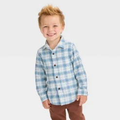 Toddler Boys' Long Sleeve Flannel Shirt - Cat & Jack™ -Kid Clothing GUEST d48d53fb bd43 4cd3 bf78 1f9ea51aabc6