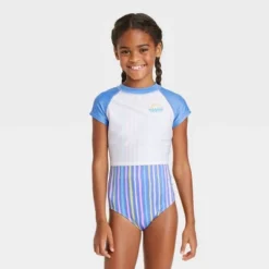 Girls' 2pc Taffy Striped Short Sleeve Rash Guard Set - Cat & Jack™ 9 Girls' 2pc Taffy Striped Short Sleeve Rash Guard Set - Cat & Jack™ -Kid Clothing GUEST d7d6fc96 4779 4c4b b5bc 74dcf60a80f3