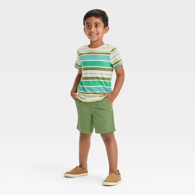 Toddler Boys' Short Sleeve Striped T-Shirt - Cat & Jack™ 4 Toddler Boys' Short Sleeve Striped T-Shirt - Cat & Jack™ - Image 2