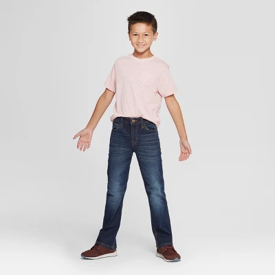 Boys' Stretch Bootcut Fit Jeans - Cat & Jack™ 4 Boys' Stretch Bootcut Fit Jeans - Cat & Jack™ - Image 2