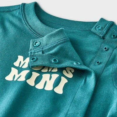 Baby Adaptive Side Snap Long Sleeve T-Shirt - Cat & Jack™ Green 4 Baby Adaptive Side Snap Long Sleeve T-Shirt - Cat & Jack™ Green - Image 2