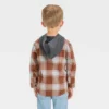 Toddler Boys' Long Sleeve Hooded Flannel Shirt - Cat & Jack™ -Kid Clothing GUEST dbe886ad c0c9 4de6 b169 786dd1d1070f