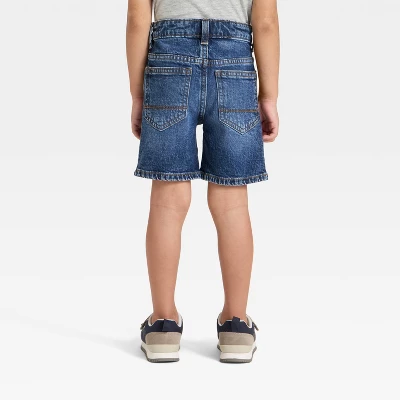 Toddler Boys' Button Front Denim Shorts - Cat & Jack™ 3 Toddler Boys' Button Front Denim Shorts - Cat & Jack™