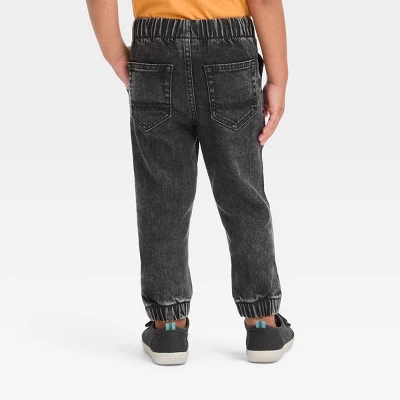 Toddler Boys' Pull-On Denim Jogger Pants - Cat & Jack™ 3 Toddler Boys' Pull-On Denim Jogger Pants - Cat & Jack™