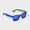 Boys' Surf Sunglasses With Green Grip - Cat & Jack™ Blue: Maximum UV Protection, Ages 3-9, Recycled Plastic Frame -Kid Clothing GUEST de6b0077 d7b7 4fdd b30d c6b2d573804d