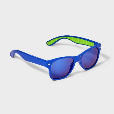 Boys' Surf Sunglasses With Green Grip - Cat & Jack™ Blue: Maximum UV Protection, Ages 3-9, Recycled Plastic Frame 3 Boys' Surf Sunglasses With Green Grip - Cat & Jack™ Blue: Maximum UV Protection, Ages 3-9, Recycled Plastic Frame
