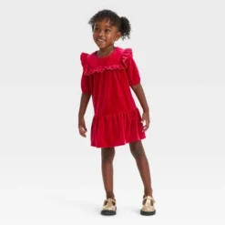 Toddler Girls' Solid Short Sleeve A-Line Dress - Cat & Jack™ Red 7 Toddler Girls' Solid Short Sleeve A-Line Dress - Cat & Jack™ Red -Kid Clothing GUEST de6ec20a 0aef 428f 8f52 90bd71089913