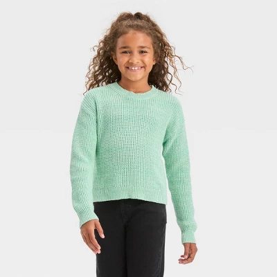 Girls' Pullover Sweater - Cat & Jack™ 5 Girls' Pullover Sweater - Cat & Jack™ - Image 3