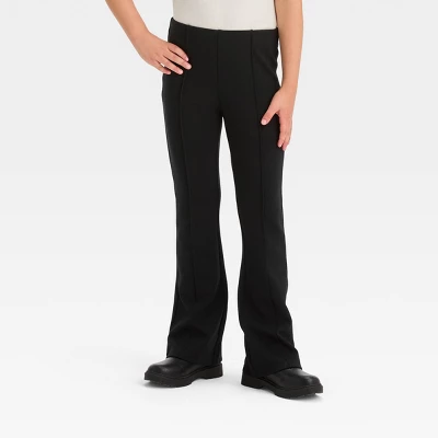 Girls' Pull-On Flare Ponte Pants - Cat & Jack™ 5 Girls' Pull-On Flare Ponte Pants - Cat & Jack™ - Image 3