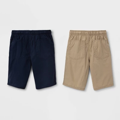 Boys' 2pk Pull-On Woven Shorts - Cat & Jack™ 3 Boys' 2pk Pull-On Woven Shorts - Cat & Jack™