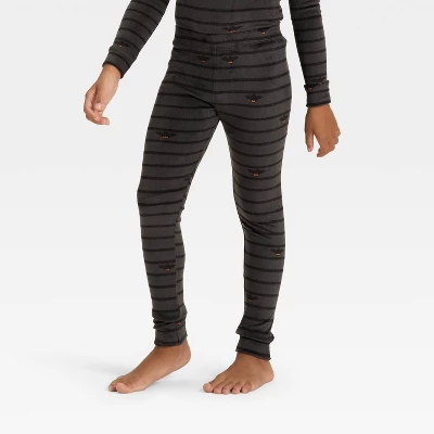 Kids' Halloween Bats Long Sleeve Snuggly Soft Pajama Set - Cat & Jack™ Gray 5 Kids' Halloween Bats Long Sleeve Snuggly Soft Pajama Set - Cat & Jack™ Gray - Image 3