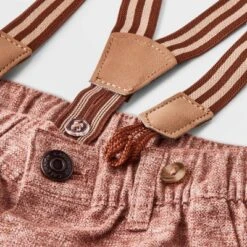 Baby Boys' Jaspe Flannel Suspender Set - Cat & Jack™ Cream -Kid Clothing GUEST e27a8ea4 923c 481c 9c24 6a12a0b070bc