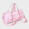 Girls' Gingham Printed And Bows Duffel Bag - Cat & Jack™ Pink