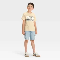 Boys' Short Sleeve West Coast California Graphic T-Shirt - Cat & Jack™ Khaki -Kid Clothing GUEST e3973185 aadf 4113 b208 be4732e27876