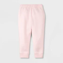 Toddler Girls' 2pk Fleece Jogger Pants - Cat & Jack™ Gray/Pink
