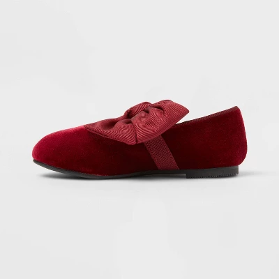 Toddler Girls' Chloe Mary Jane Flats - Cat & Jack™ Red 3 Toddler Girls' Chloe Mary Jane Flats - Cat & Jack™ Red