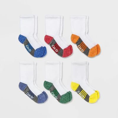 Baby Boys' 6pk Crew Socks - Cat & Jack™ 3 Baby Boys' 6pk Crew Socks - Cat & Jack™