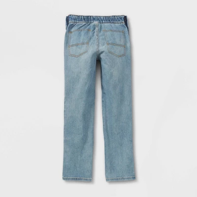 Boys' Adaptive Jeans - Cat & Jack™ Light Wash 3 Boys' Adaptive Jeans - Cat & Jack™ Light Wash