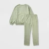 Boys' Adaptive French Terry Top & Bottom Set - Cat & Jack™ Olive Green -Kid Clothing GUEST e7ed970f 730e 480b a6b8 21289da8c75c
