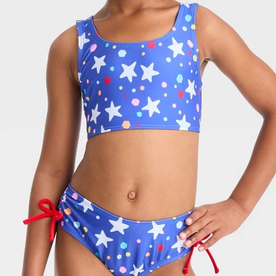 Girls' Stars & Spots Bikini Set - Cat & Jack™ 3 Girls' Stars & Spots Bikini Set - Cat & Jack™