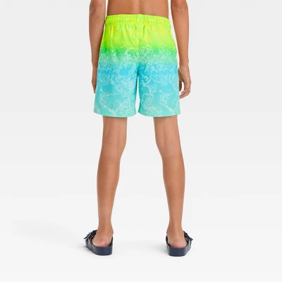 Boys' Wave Ombre Swim Shorts - Cat & Jack™ 4 Boys' Wave Ombre Swim Shorts - Cat & Jack™ - Image 2