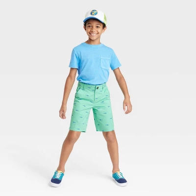 Boys' Flat Front 'At The Knee' Chino Shorts - Cat & Jack™ 4 Boys' Flat Front 'At The Knee' Chino Shorts - Cat & Jack™ - Image 2