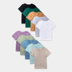 Toddler Boys' 10pk Short Sleeve Solid T-Shirt - Cat & Jack™ -Kid Clothing GUEST ea7fa2ff d344 4dbb 9214 b73602e3ac0f