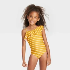 Girls' Striped One Piece Swimsuit - Cat & Jack™ Yellow 7 Girls' Striped One Piece Swimsuit - Cat & Jack™ Yellow -Kid Clothing GUEST eb0e9c32 f06f 45a6 bd4a 7a7fd8ab3971