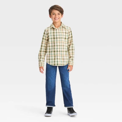 Boys' Long Sleeve Plaid Button-Down Shirt - Cat & Jack™ 4 Boys' Long Sleeve Plaid Button-Down Shirt - Cat & Jack™ - Image 2