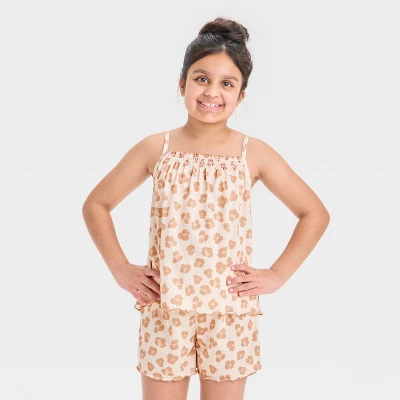 Girls' 2pc Tank Top Pajama Set - Cat & Jack™ 4 Girls' 2pc Tank Top Pajama Set - Cat & Jack™ - Image 2