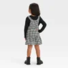 Toddler Girls' Gingham Checkered Skirtall Set - Cat & Jack™ Black -Kid Clothing GUEST ec6a66af c982 43f8 8fa1 0e47eda37bc5