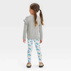 Toddler Girls' Rainbow Long Sleeve Top & Leggings Set - Cat & Jack™ Gray