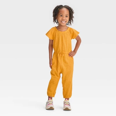Toddler Girls' Short Sleeve Jumpsuit - Cat & Jack™ 6 Toddler Girls' Short Sleeve Jumpsuit - Cat & Jack™ - Image 4