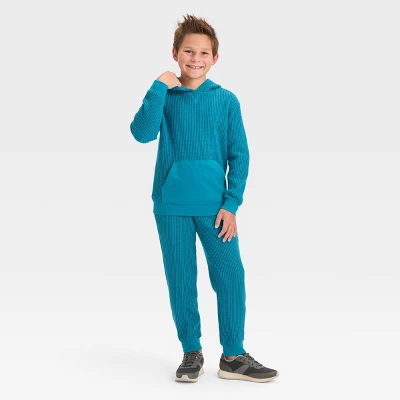 Boys' Waffle Knit Jogger Pants - Cat & Jack™ 4 Boys' Waffle Knit Jogger Pants - Cat & Jack™ - Image 2