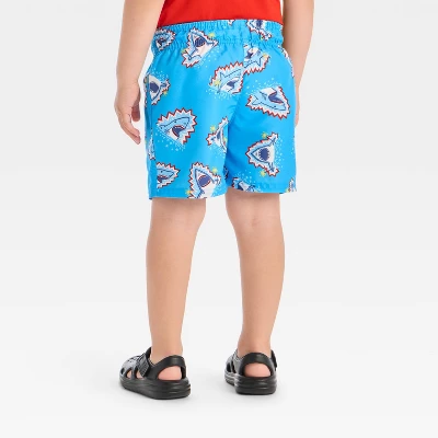 Toddler Boys' 4th Of July Sharks With Sparklers Swim Shorts - Cat & Jack™ Blue 3 Toddler Boys' 4th Of July Sharks With Sparklers Swim Shorts - Cat & Jack™ Blue