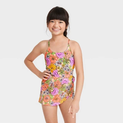 Girls' 2pc Bold Blooms Swimwear Set - Cat & Jack™ 6 Girls' 2pc Bold Blooms Swimwear Set - Cat & Jack™ - Image 4