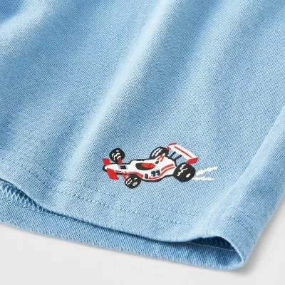 Toddler Boys' 3pk Racecar Shorts - Cat & Jack™ Blue 5 Toddler Boys' 3pk Racecar Shorts - Cat & Jack™ Blue - Image 3
