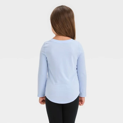 Toddler Girls' 3pk Solid Shirt Set - Cat & Jack™ Purple/Pink/Blue 4 Toddler Girls' 3pk Solid Shirt Set - Cat & Jack™ Purple/Pink/Blue - Image 2