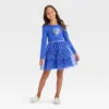 Girls' Long Sleeve Menorah Tiered Hanukkah Tulle Dress - Cat & Jack™ Blue 1 Girls' Long Sleeve Menorah Tiered Hanukkah Tulle Dress - Cat & Jack™ Blue -Kid Clothing GUEST f26ef38c 5b47 4dc2 8926 6a2fd3b3567c