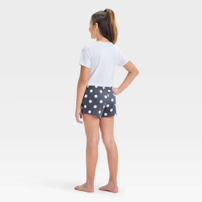Girls' 3pc Printed Short Sleeve Pajama Set - Cat & Jack™ 5 Girls' 3pc Printed Short Sleeve Pajama Set - Cat & Jack™ - Image 3